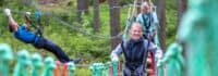 Kinder haben Spass auf der Outdoor Klassenfahrt auf dem Rabenberg