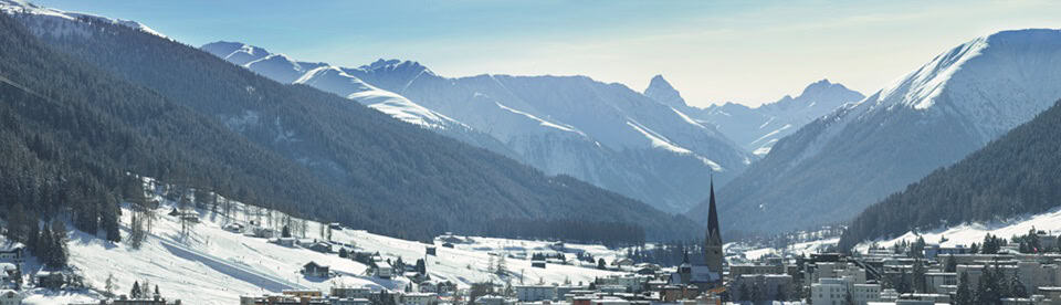 Ausblick in die Berge Davos