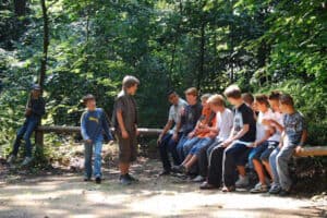 Schüler auf Klassenfahrt