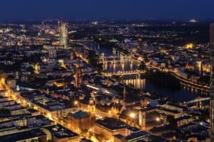 Frankfurt in Abendstimmung