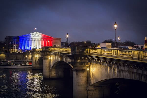 Eine Brücke in Frankreich