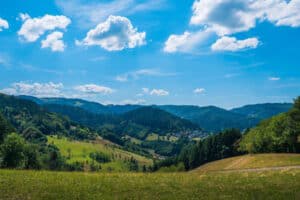 Ausblick bei einer Wanderung auf einer Klassenfahrt im Schwarzwald