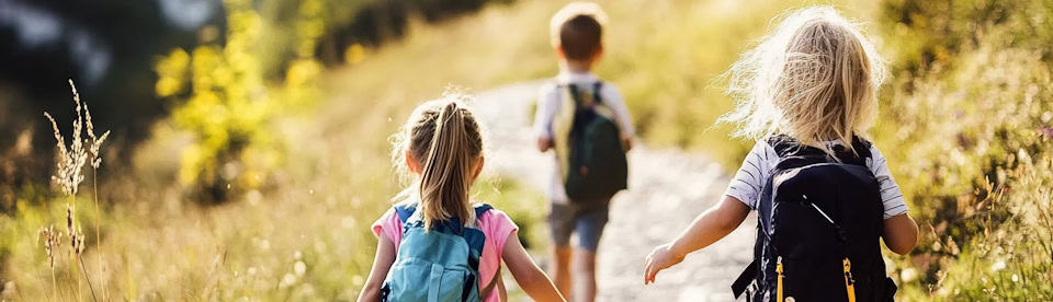 Grundschüler auf Klassenfahrt